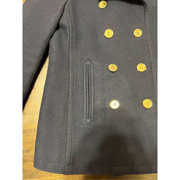 J.Crew navy coat cashmere by Nello Gori - Picture 4 of 13